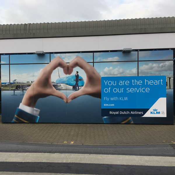 Loganair, Large Advertising Panel, Norwich Airport Advertising, Landside All Arrivals, Meet & Greet
